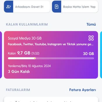 Turkcell İnternet Paketlerinde Tarih Ve GB Sorunu