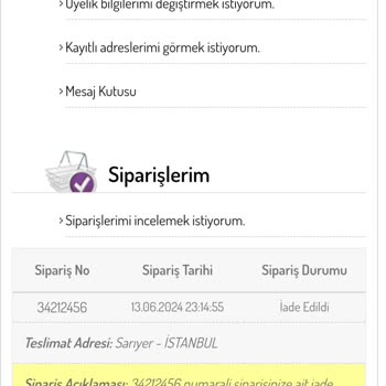 Sefamerve 1 Ay Geçti Para İademi Yapmıyor