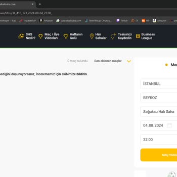 Sosyal Halı Saha Maç Yüklenmiyor