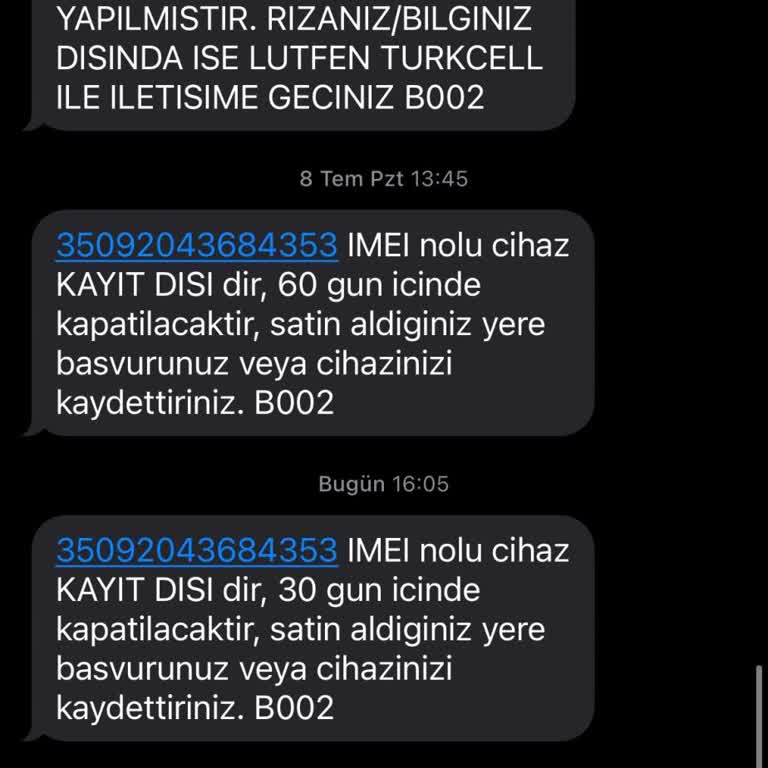 BTK (Bilgi Teknolojileri ve İletişim Kurumu) E Sim 4 Aylık Değil