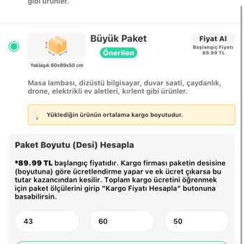 Dolap Komisyonu Ve Fahiş Kargo Ücretleri