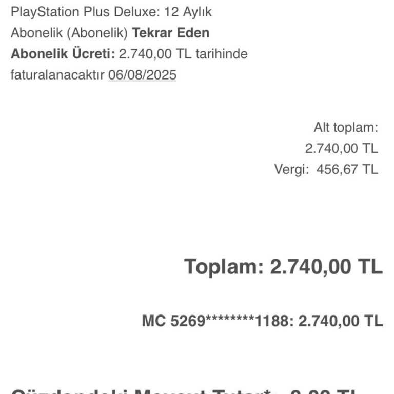 PlayStation Türkiye Abonelik İptali İçin Yetkili Bulamıyorum