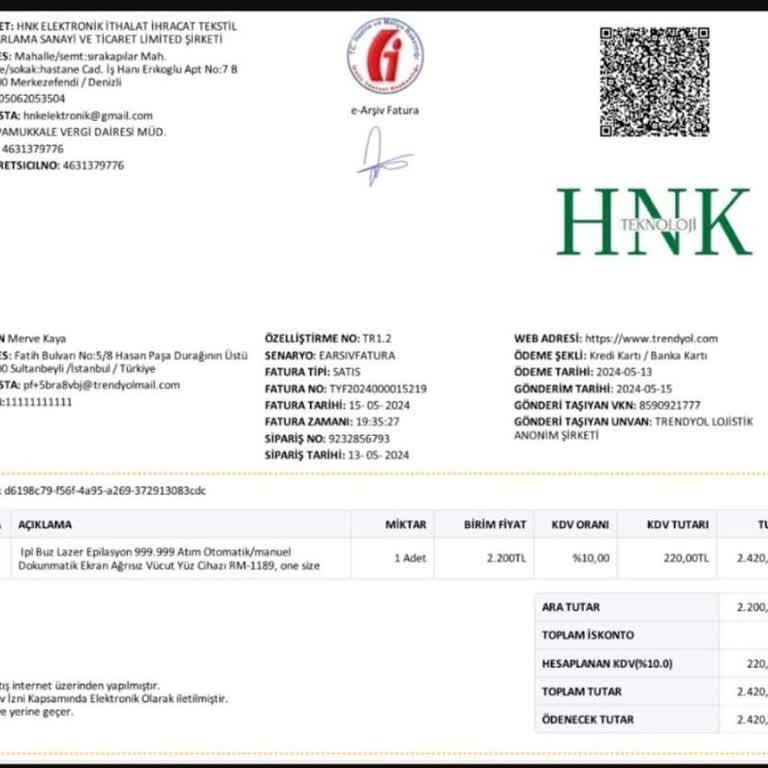 Trendyol Hnk Teknolojisi İhracat