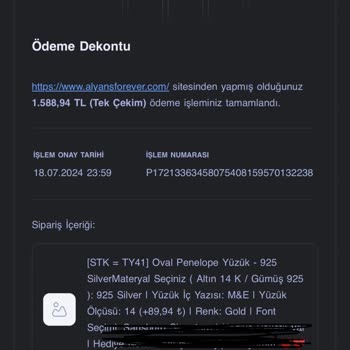 Alyansforever Alışverişinde Teslimat Sorunu