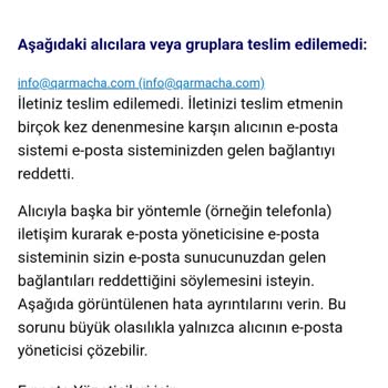 Qarmacha Ürünüm Gönderilmedi Siteye Ulaşamıyorum