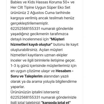 Hepsiburada Kargo Teslimatında Yaşanan Gecikme Ve İletişim Sorunları