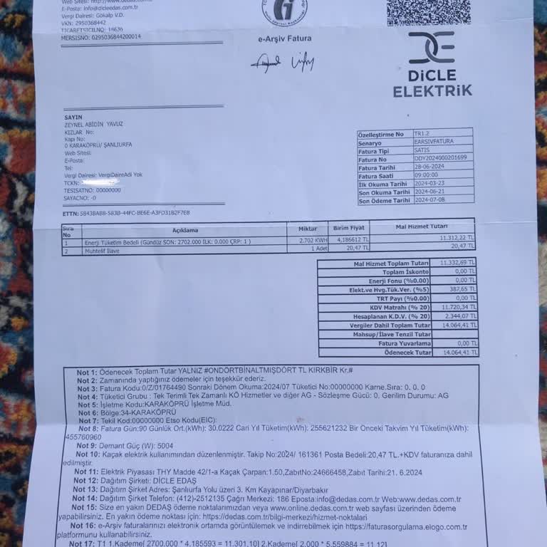 Dicle Epsaş İlgim Alakamın Olmadığı Borcun Yansıması