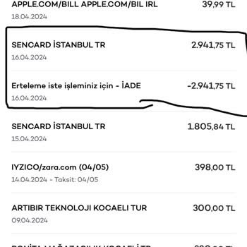 Akbank Yapılmayan Harcamayı Kredi Kartı Ekstre'me Yansıtıyor
