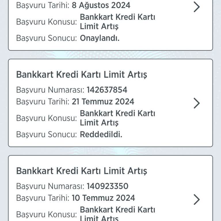 Ziraat Bankası Limit Artırma Red