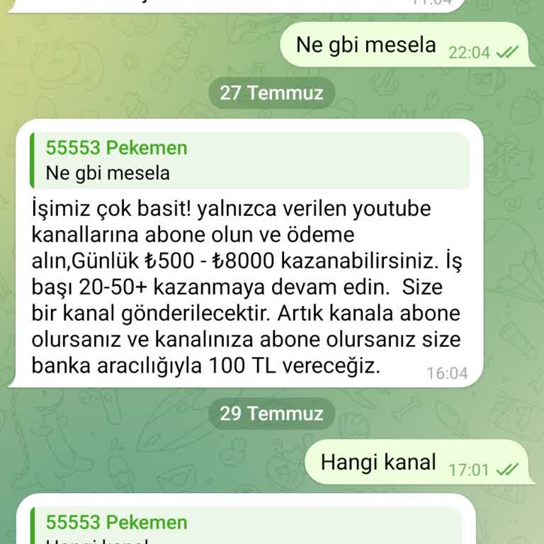 Telegram Islak İmzam Olmadan Yapılan Tüm İşlemleri Kabul Etmiyorum