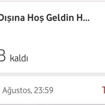 Vodafone Yurtdışı Paketi Hakkında Belirsizlik