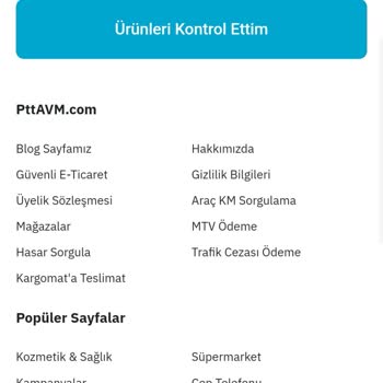 PttAVM Ne Olduğu Belli Değil Lütfen Yardımcı Olun