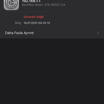 Superonline Wi-Fi Sertifikası Doğrulanamadı, Güvenilir Değil. Erişim Yok Diyor