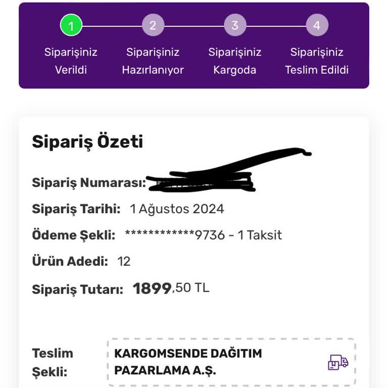 Gratis Online Alışverişini Teslim Etmiyor