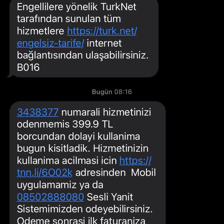 TurkNet Kısıtlama Açma Bedeli Parası İstiyor