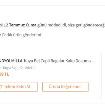 Trendyol Parasını Aldığı Ürünü Göndermedi