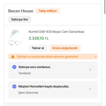 Hepsiburada Ve Becen House Satıcısının İptal Sorunu
