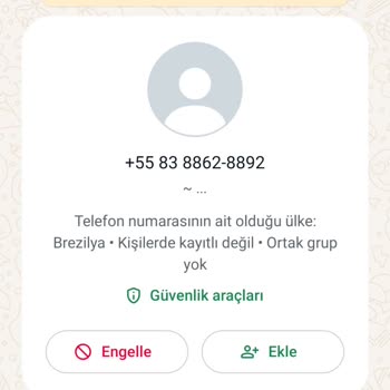 WhatsApp Şüpheli Spam Mesajlar