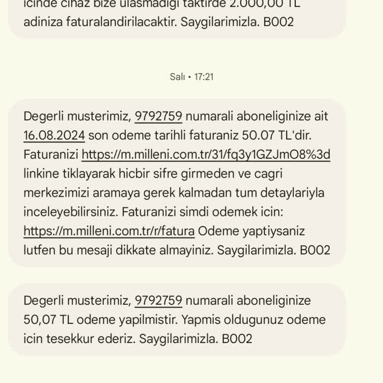 Millenicom Hukuksuzlukları Ve Haksız Ücret Talebi Hk.