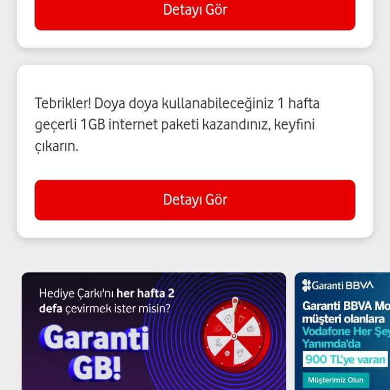 Vodafone Yanımda Premium Üyeliğinde İnternet Hakkı Sorunu