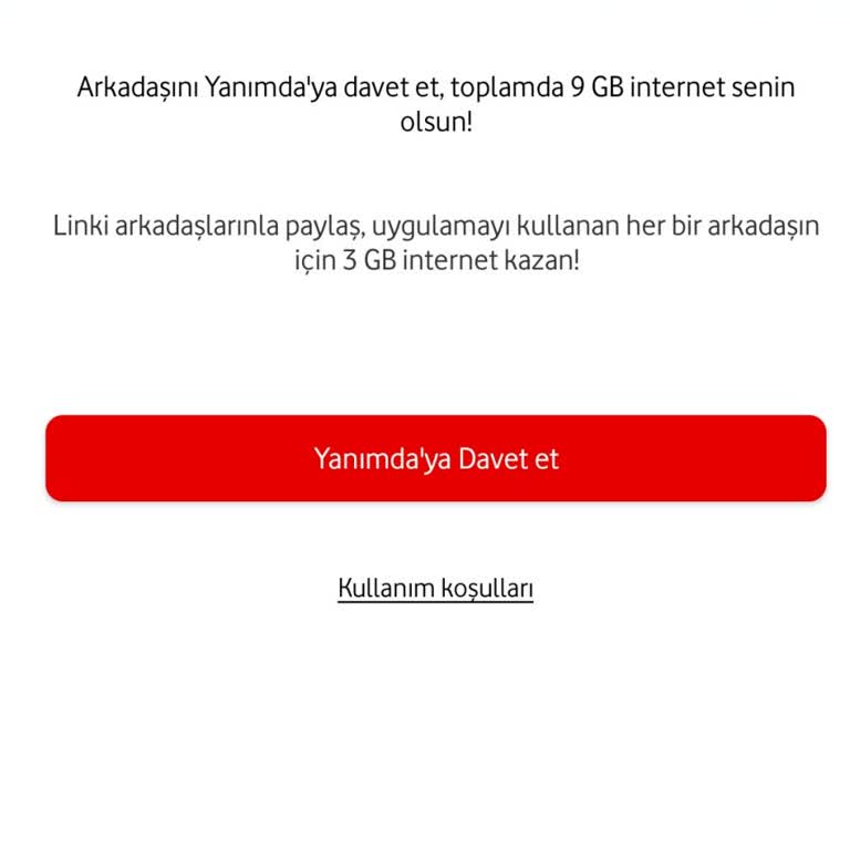 Vodafone Kampanyasında Eksik GB Yüklemesi Sorunu