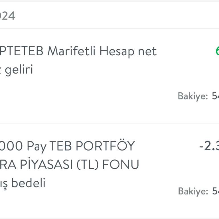 TEB Rızasız 25.000 Pay Portföy Para Piyasası Fonu Kesintisi