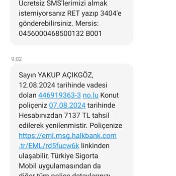 Türkiye Sigorta Konut Sigortası Yapılmış İznim Dışında