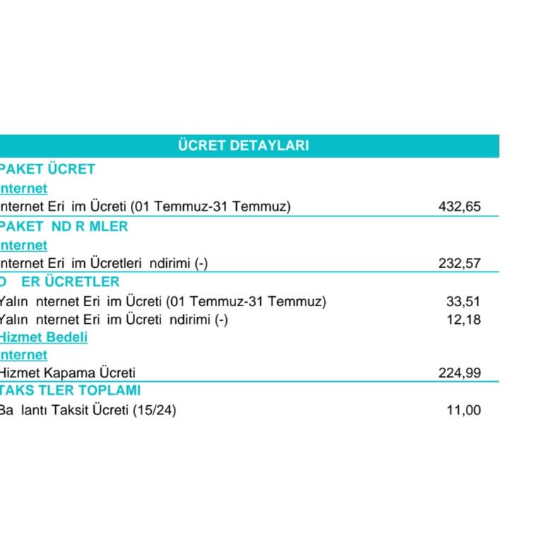 Türk Telekom Fatura 2 Katı Gelmesi