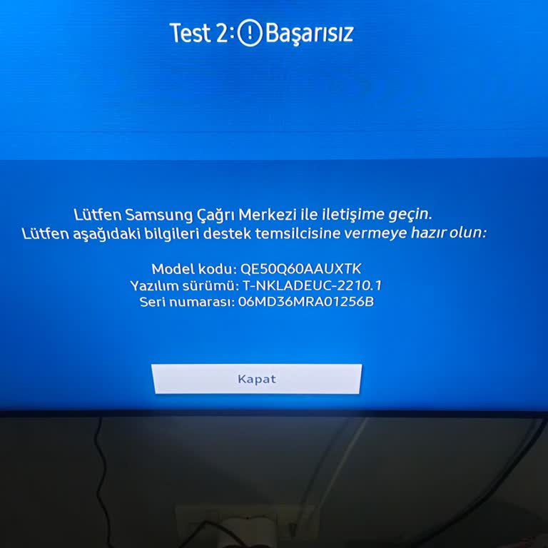 Samsung TV Garanti Süresi Doldu Panel Arızası Verdi