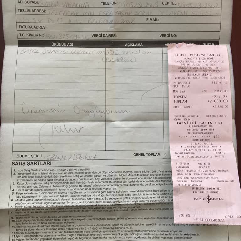 Yataş Enza Home Teslimatını Zamanında Yapmaması.