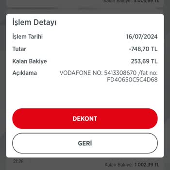 Vodafone Çifte Ödeme Sorunu: Faturam Hala Düşülmedi!