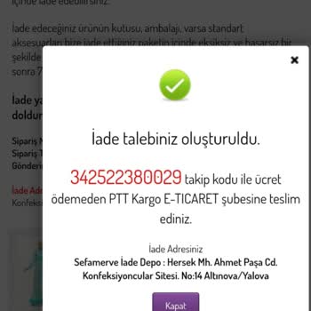 Sefamerve'den Alınan Ürünlerin İadesinde Yaşanan Sorunlar