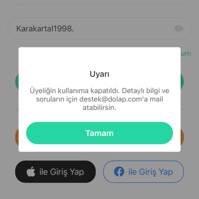 Trendyol Dolap Uygulaması Giriş Sorunu