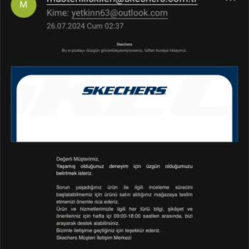 Skechers 2-3 Aylık Ayakkabımı Değişim Garantisine Almadı Mağdurum