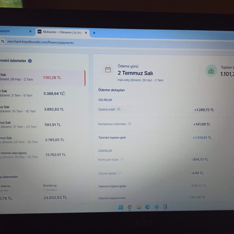 D. Market Hepsiburada Satıcıların Parasını Ödemiyor.