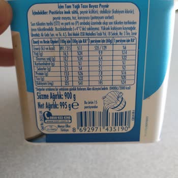 İçim Süt ve Süt Ürünleri İçim Beyaz Peynir İçinde Sert Parçalar