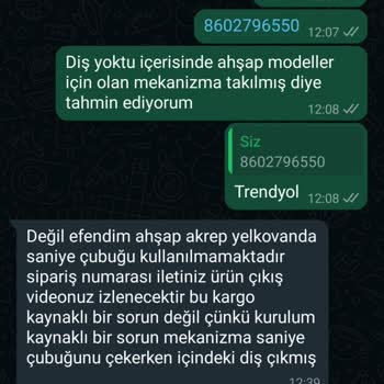 Metaseryy (Instagram) Metasery Bozuk Mekanizmalı Ürün Gönderiyor.