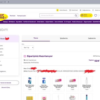 Gratis'ten Uygun Bir Şey Aldım Diye Boşuna Sevinmeyin. Yollamıyorlar