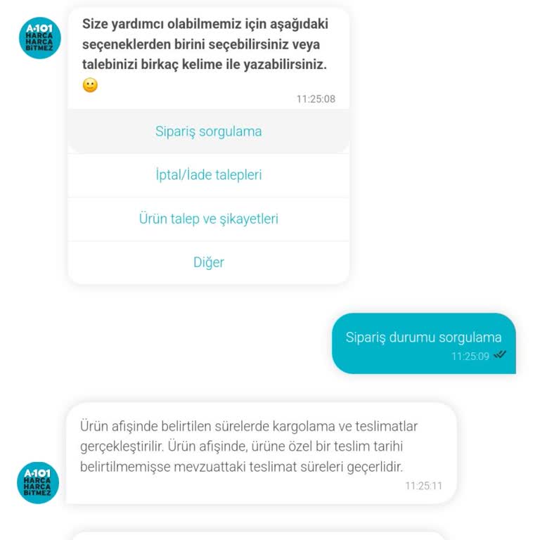 A101 Mağdur Etme Deryasına Hoşgeldiniz.
