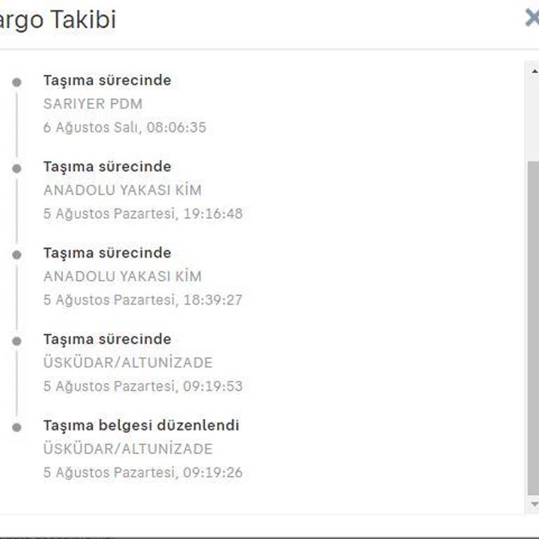 PTT Kargo Dağıtım Sarıyer Şubesinin Kargomu Dağıtıma Çıkarmaması