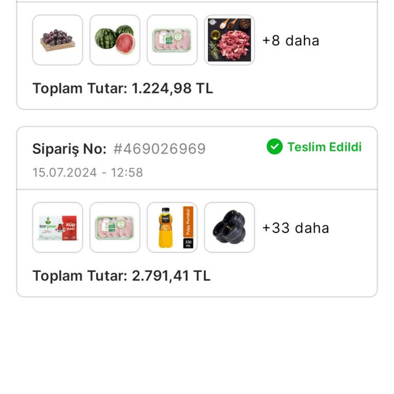 Migros Sanal Market Ürün Eksikliği Ve Teslimat Sorunu