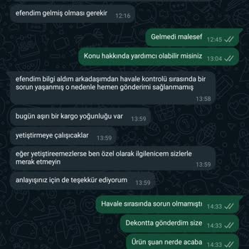 En Teknoloji Ödemesini Aldığı Ürünü Göndermiyor.