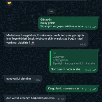 En Teknoloji Ödemesini Aldığı Ürünü Göndermiyor.