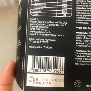 Veggy Tofu Peyniri Migros Mağduru!