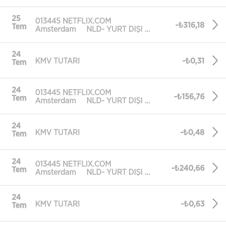 Netflix Ücret İadem Geri Ödenmedi