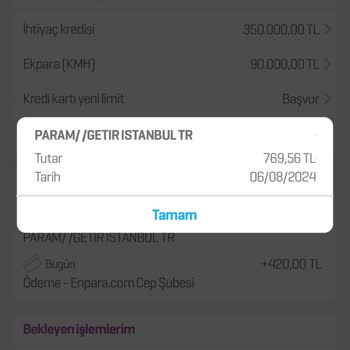 Getir Büyük Hesabımdan Fazla Para Çekti!