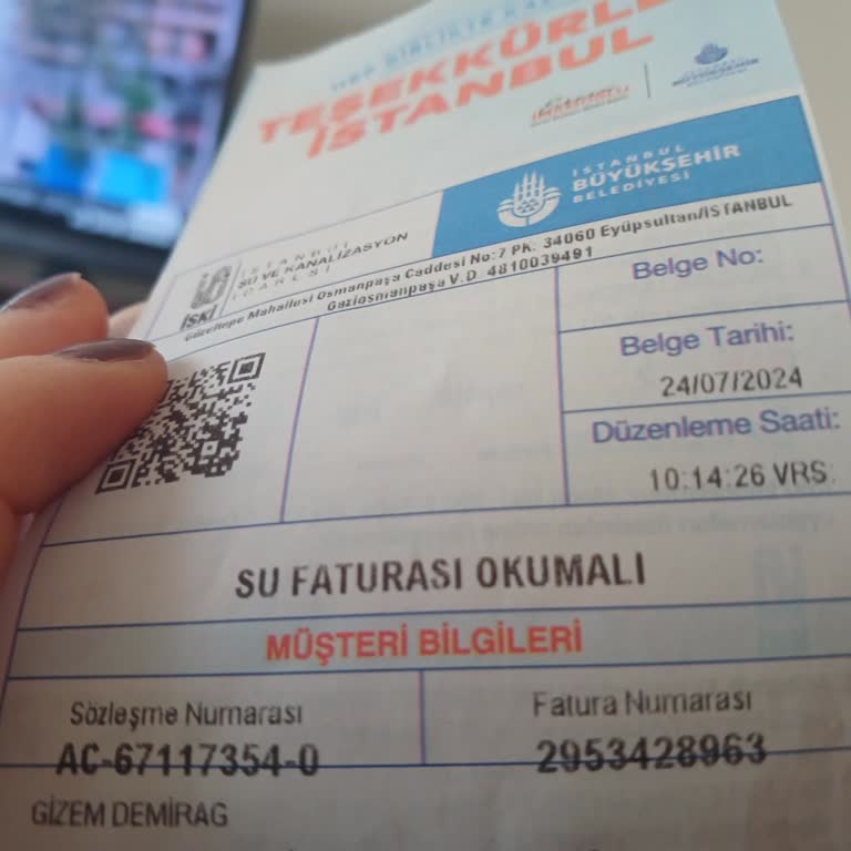 İSKİ Su Faturası İtiraz Ediyorum