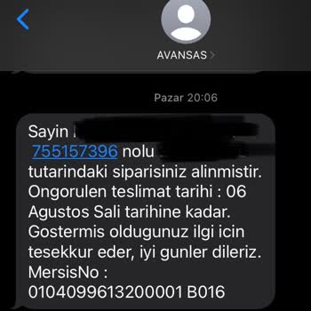 Avansaspro.com Siparişim Hala Teslim Edilmedi!