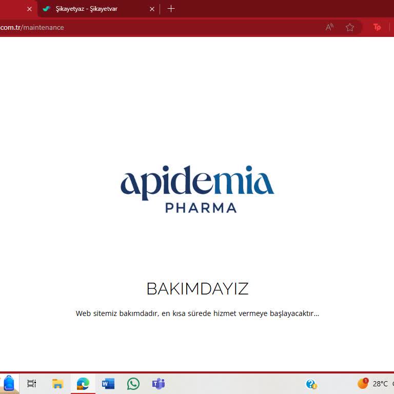 Apidemia Pharma'nın Web Sitesi Ve Destek Hattı Sorunları!