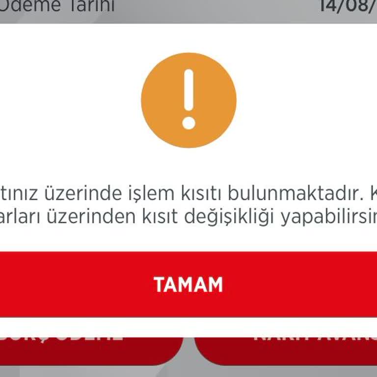 Ziraat Bankası Ziraat Nakit Avans Kısıtı